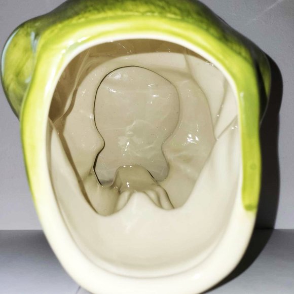 Rare Retro Frog with Santa Hat Cookie Jar Hand Painted - Picture 6 of 10